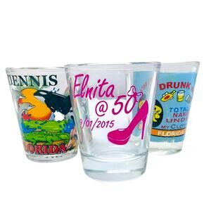 Lot of 3 Shot Glasses